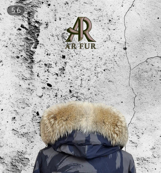 Genuine Coyote fur trim replacement compatible with Canada Goose jacket 56