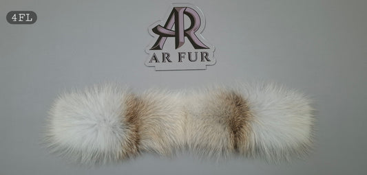 Genuine Artic Fox Fur trim replacement compatible with Canada Goose jacket FL 4