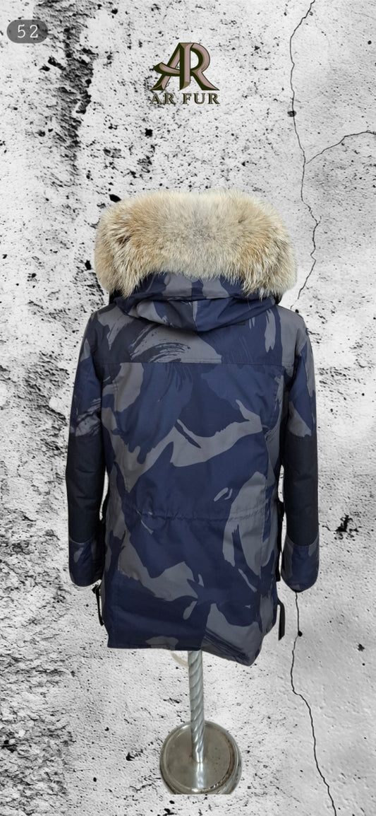 Genuine Coyote fur trim replacement compatible with Canada Goose jacket 52