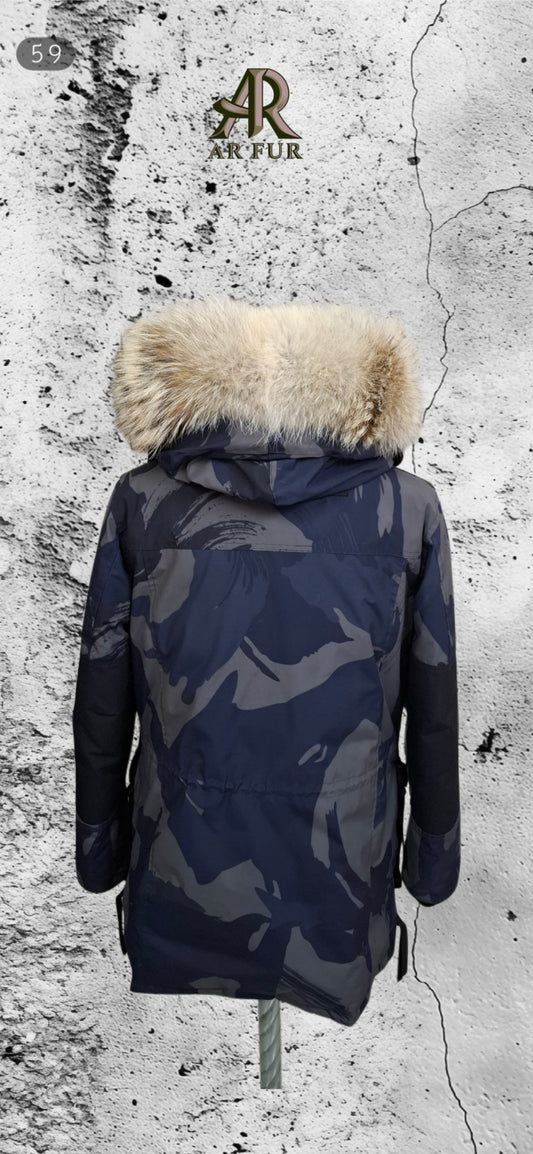 Genuine Coyote fur trim replacement compatible with Canada Goose jacket 59