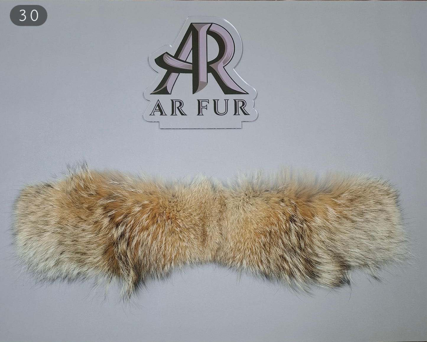 Genuine coyote fur trim replacement - compatible with Canada Goose jacket 30