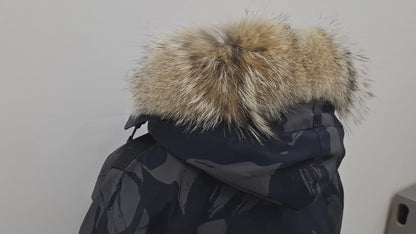 Genuine coyote fur trim replacement - compatible with Canada Goose jacket 5D
