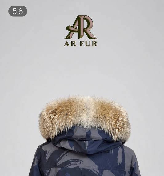 Genuine Coyote fur trim replacement compatible with Canada Goose jacket 56