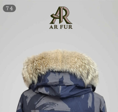 Genuine Coyote Fur trim replacement compatible with Canada Goose jacket 74