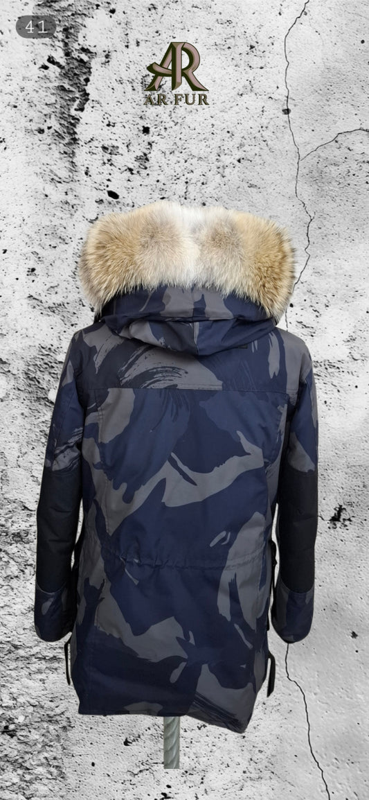 Genuine Coyote fur trim replacement compatible with Canada Goose jacket 41