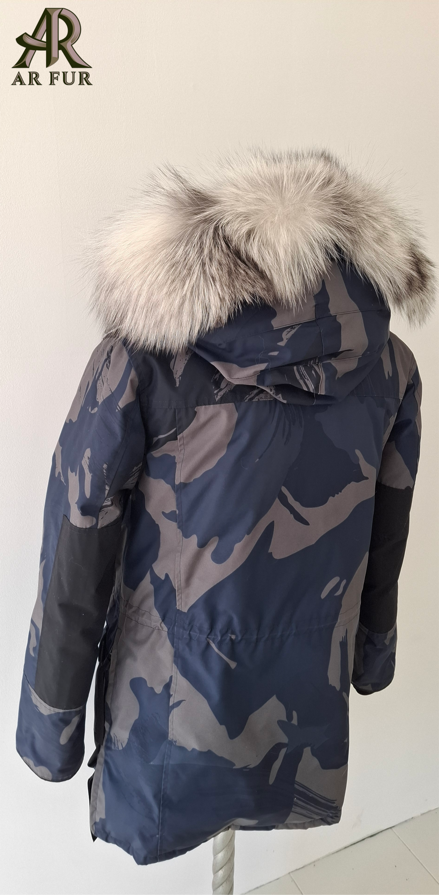 Platinum fox fur trim replacement - compatible with Canada Goose jacket 1PL