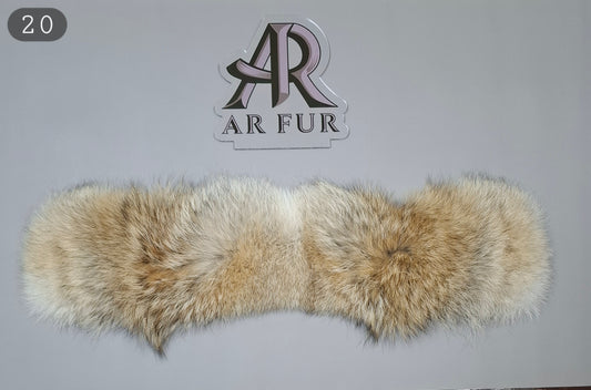 Genuine coyote fur trim replacement - compatible with Canada Goose jacket 20