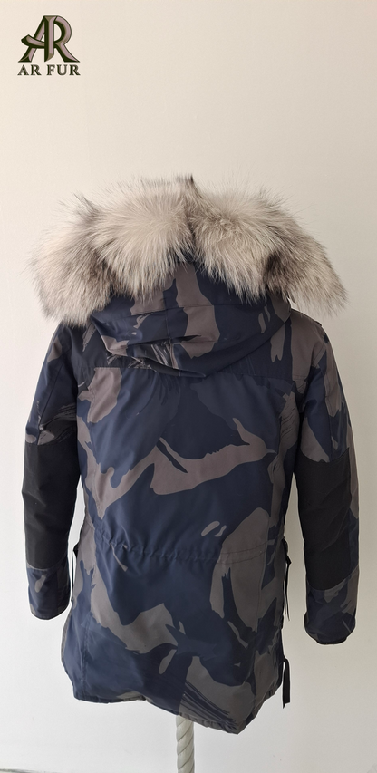 Platinum fox fur trim replacement - compatible with Canada Goose jacket 1PL