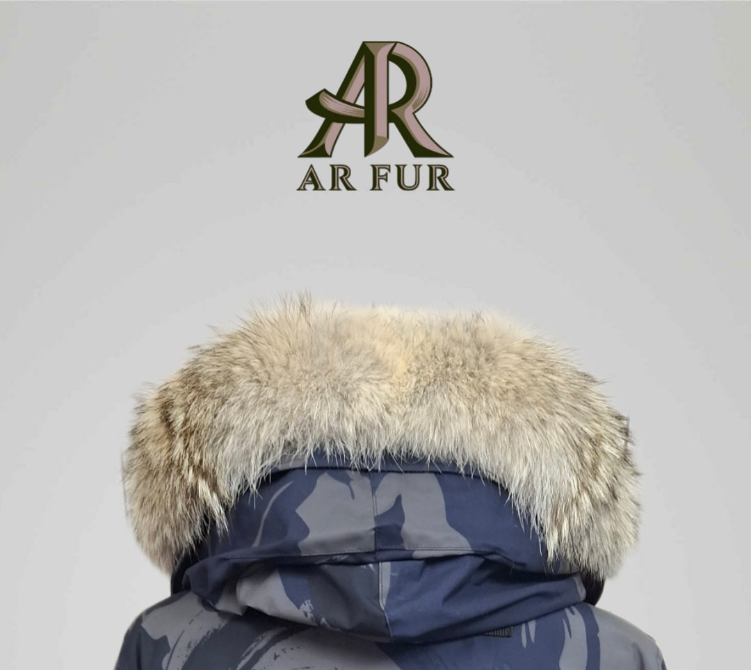 Genuine Coyote Fur trim replacement compatible with Canada Goose jacket 67