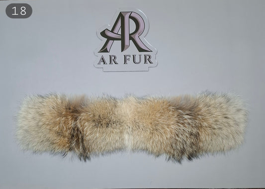 Genuine coyote fur trim replacement - compatible with Canada Goose jacket 18