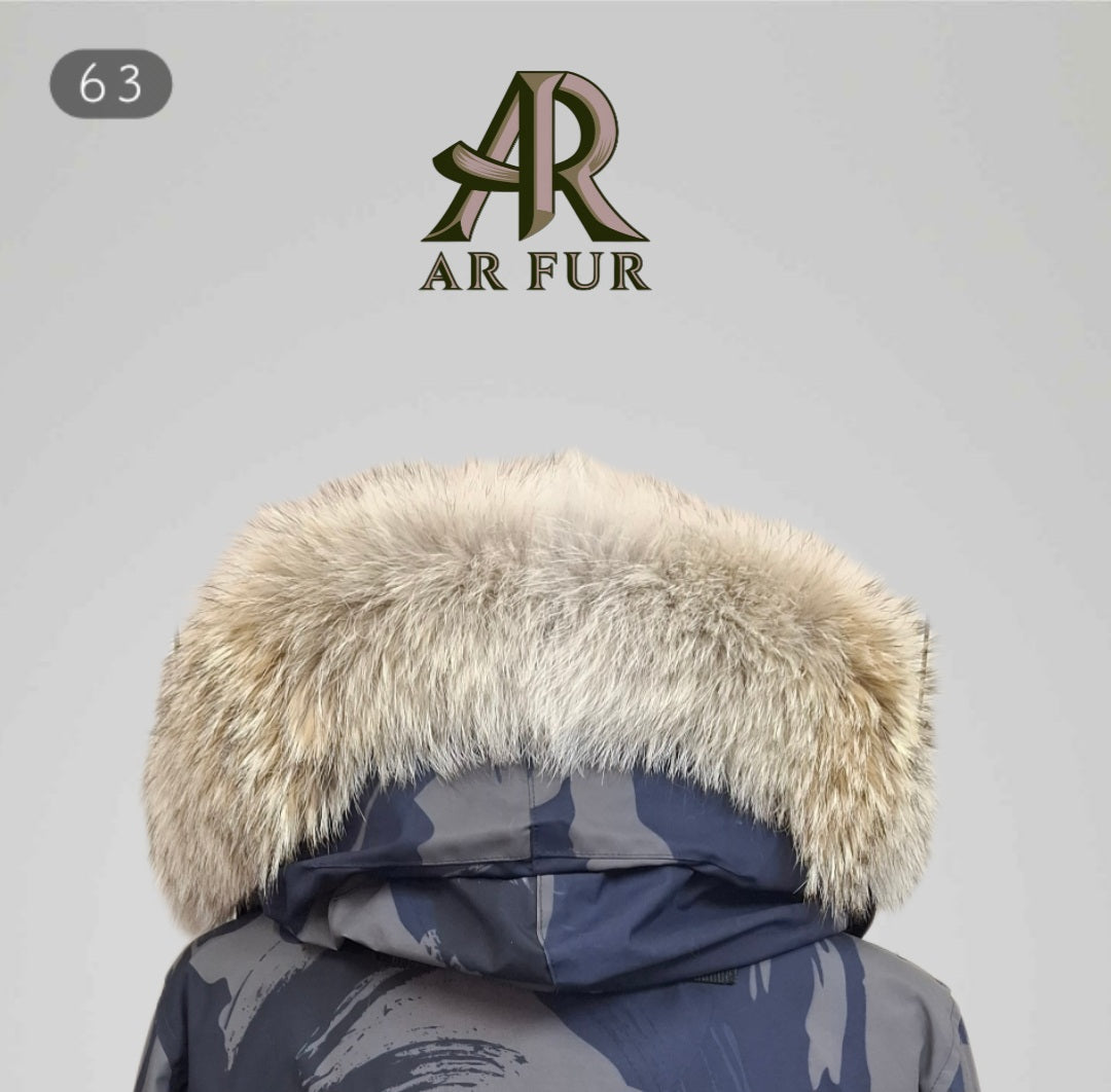 Genuine Coyote Fur trim replacement compatible with Canada Goose jacket 63