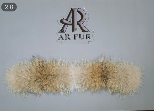 Genuine coyote fur trim replacement - compatible with Canada Goose jacket 28