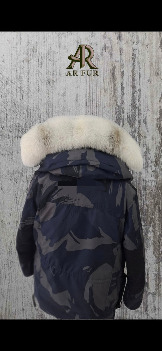 Artic fox trim replacement compatible with Canada Goose jacket 1MA