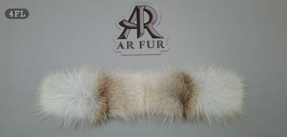 Genuine Artic Fox Fur trim replacement compatible with Canada Goose jacket FL 4