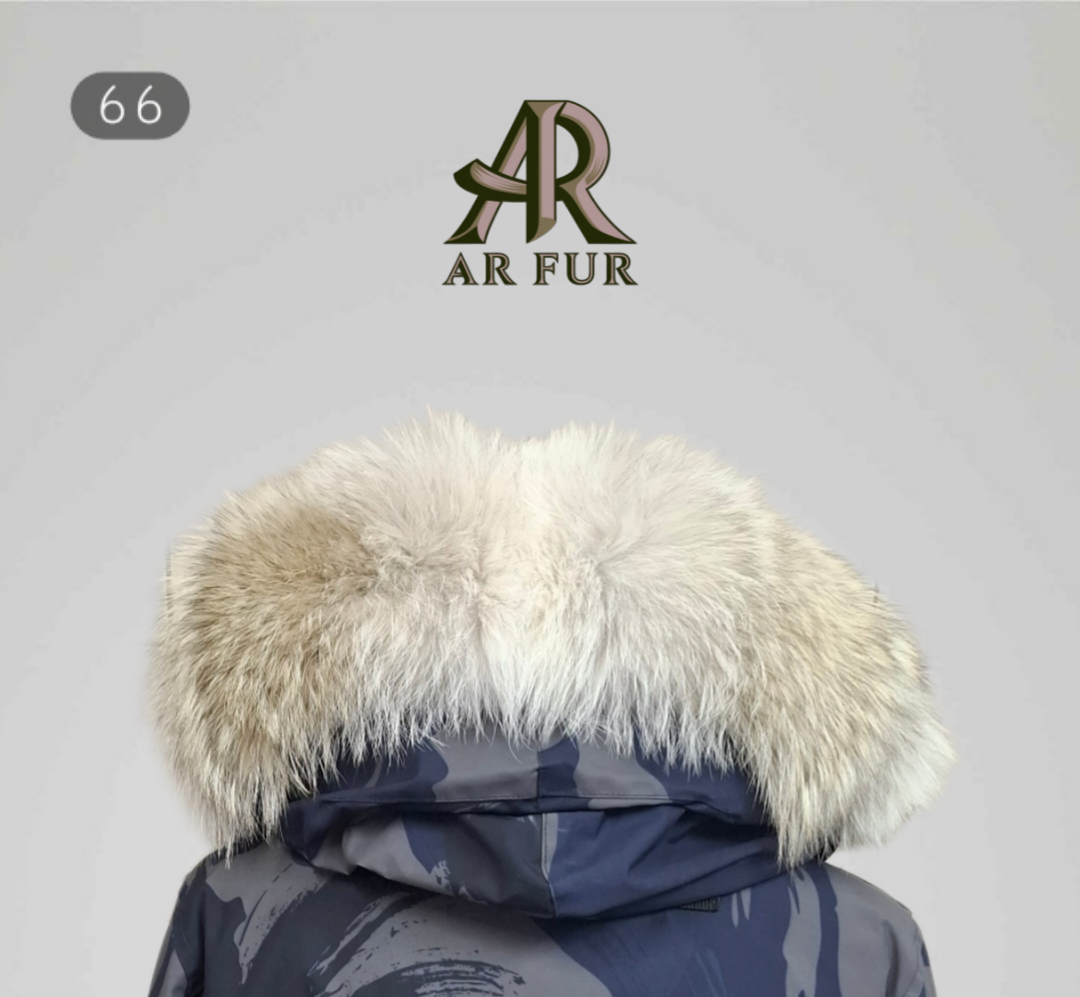 Genuine Coyote Fur trim replacement compatible with Canada Goose jacket 66