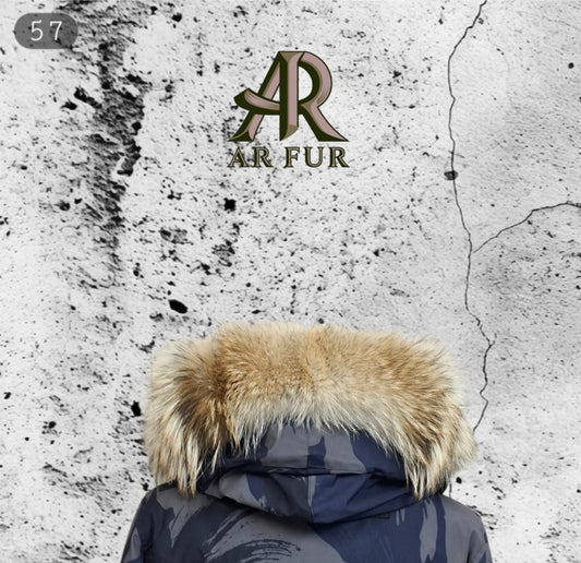 Genuine Coyote fur trim replacement compatible with Canada Goose jacket 57