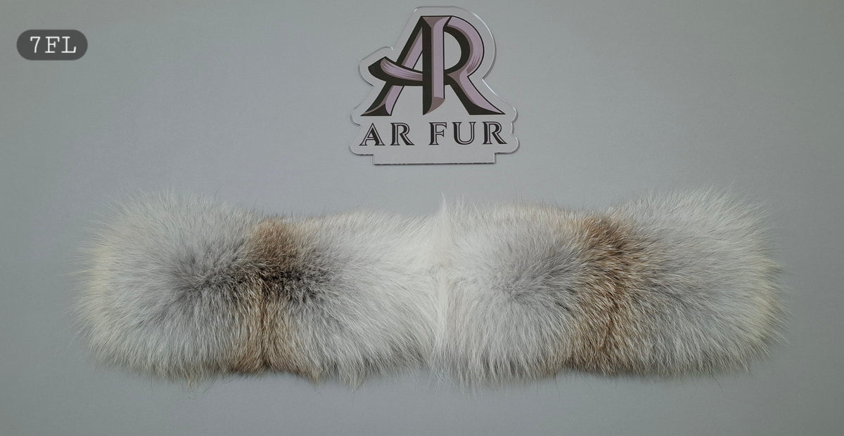 Genuine Artic Fox Fur trim replacement compatible with Canada Goose jacket FL 7