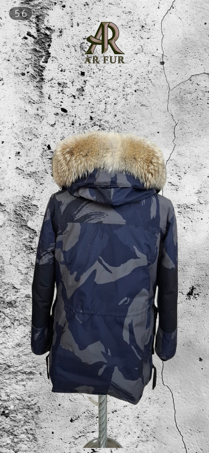 Genuine Coyote fur trim replacement compatible with Canada Goose jacket 56