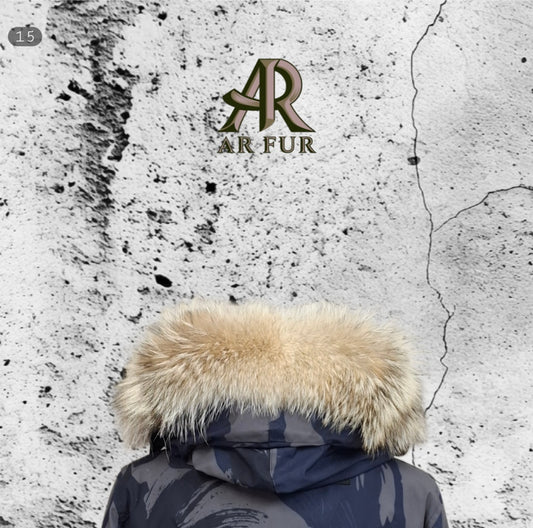 Genuine coyote fur trim replacement - compatible with Canada Goose jacket 15