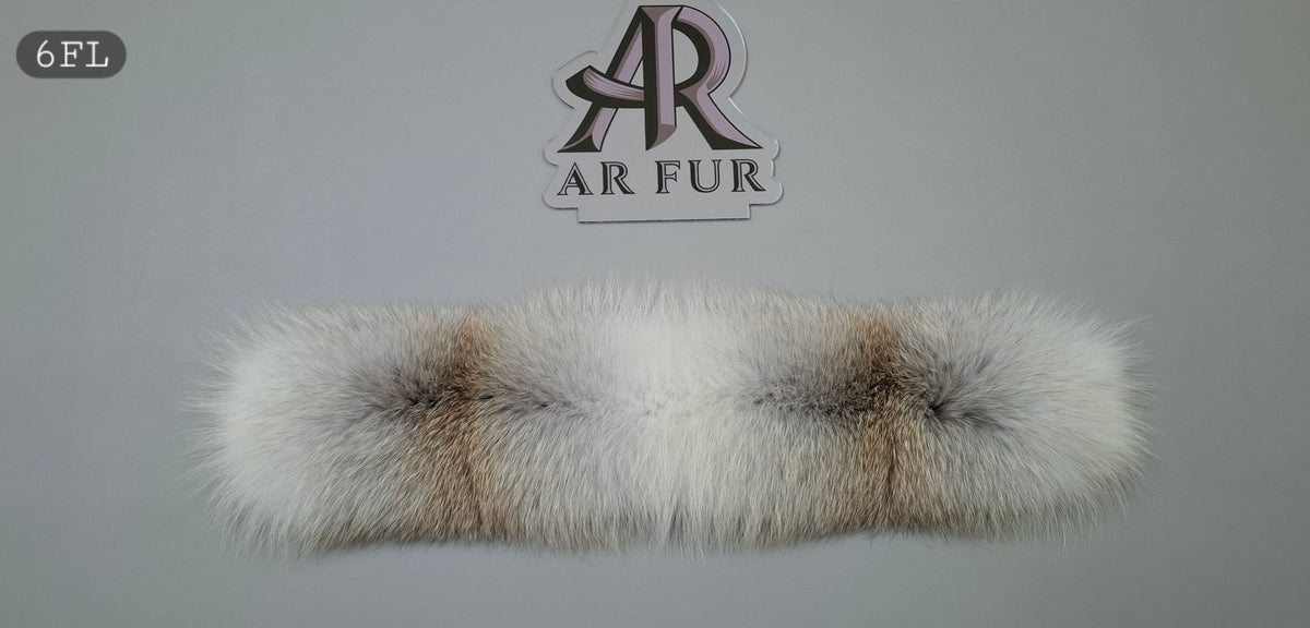 Genuine Artic Fox Fur trim replacement compatible with Canada Goose jacket FL 6