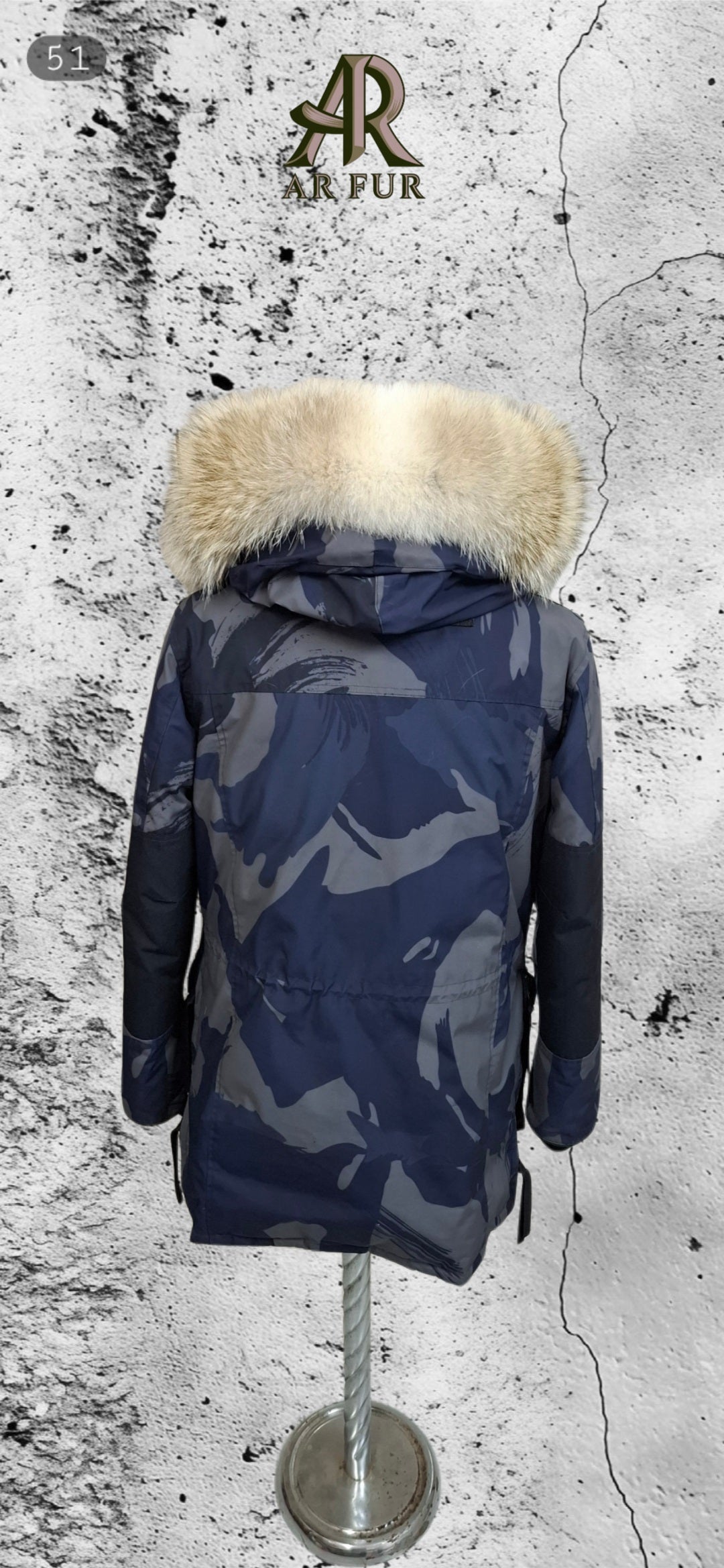 Genuine Coyote fur trim replacement compatible with Canada Goose jacket 51