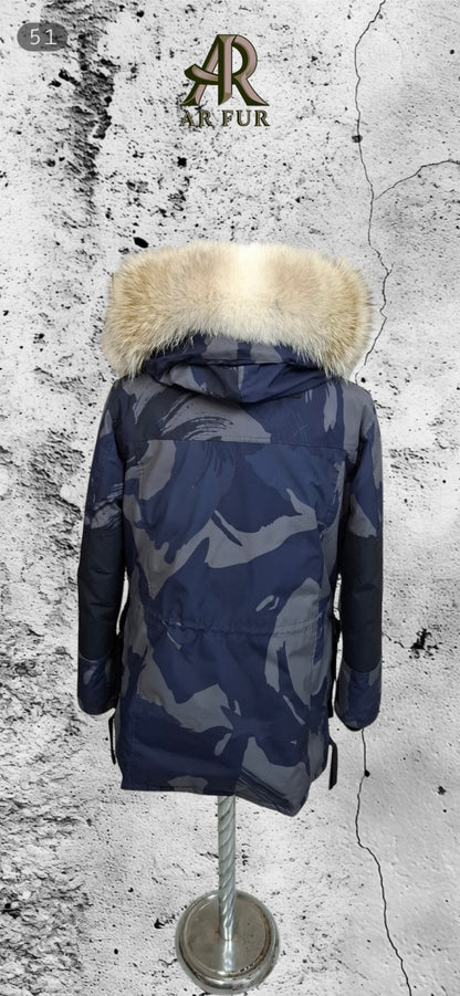 Genuine Coyote fur trim replacement compatible with Canada Goose jacket 51