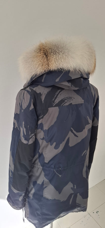 Genuine Artic Fox Fur trim replacement compatible with Canada Goose jacket FL 6