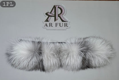 Platinum fox fur trim replacement - compatible with Canada Goose jacket 1PL