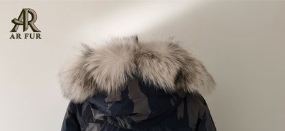 Platinum fox fur trim replacement - compatible with Canada Goose jacket 1PL
