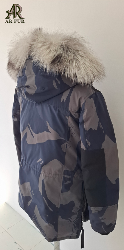 Platinum fox fur trim replacement - compatible with Canada Goose jacket 1PL