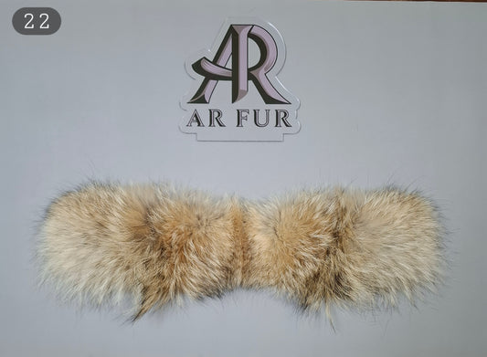 Genuine coyote fur trim replacement - compatible with Canada Goose jacket 22