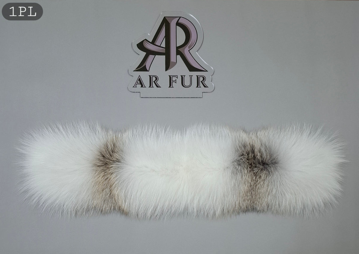 Genuine fox fur hood trim for a parka hood, hand-finished by AR FUR