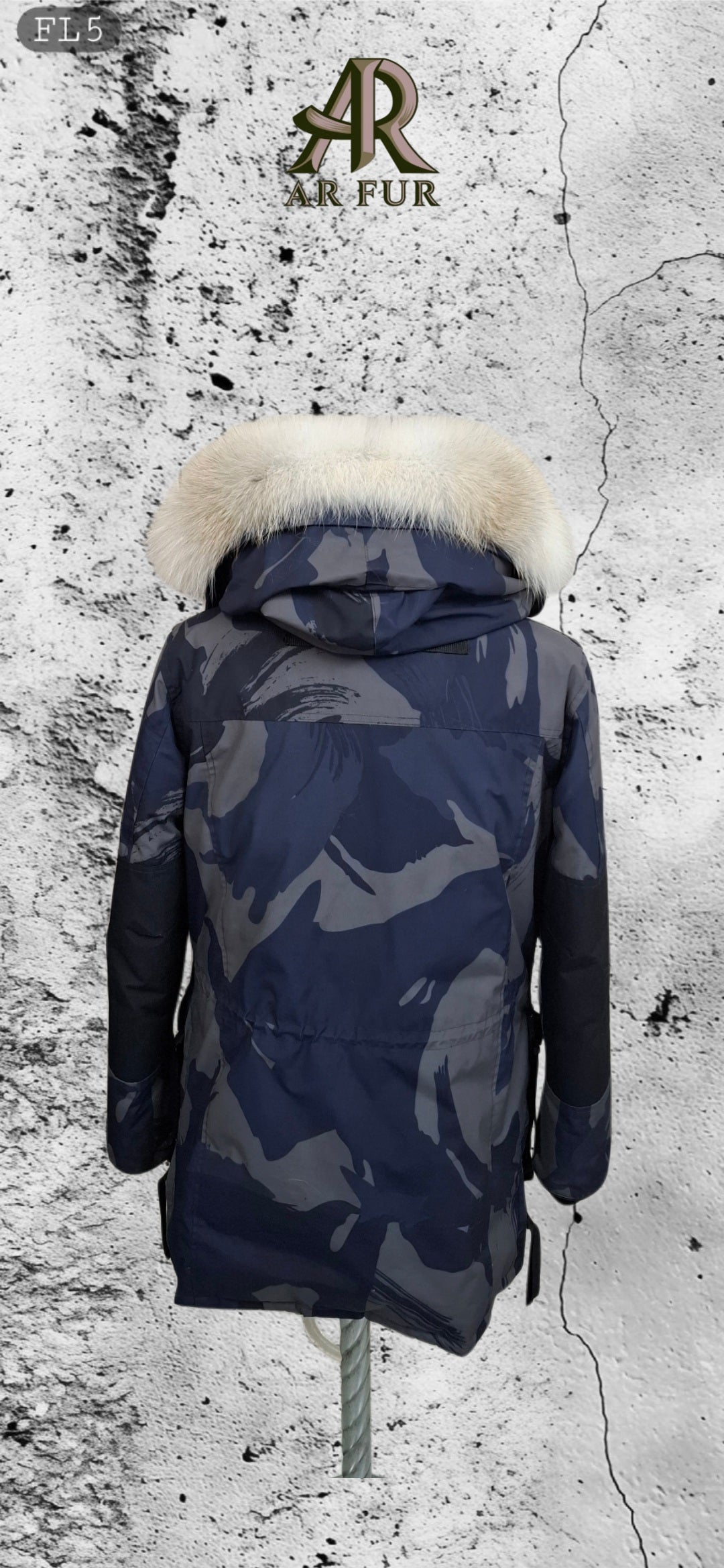 Genuine Artic Fox Fur trim replacement compatible with Canada Goose jacket FL 5