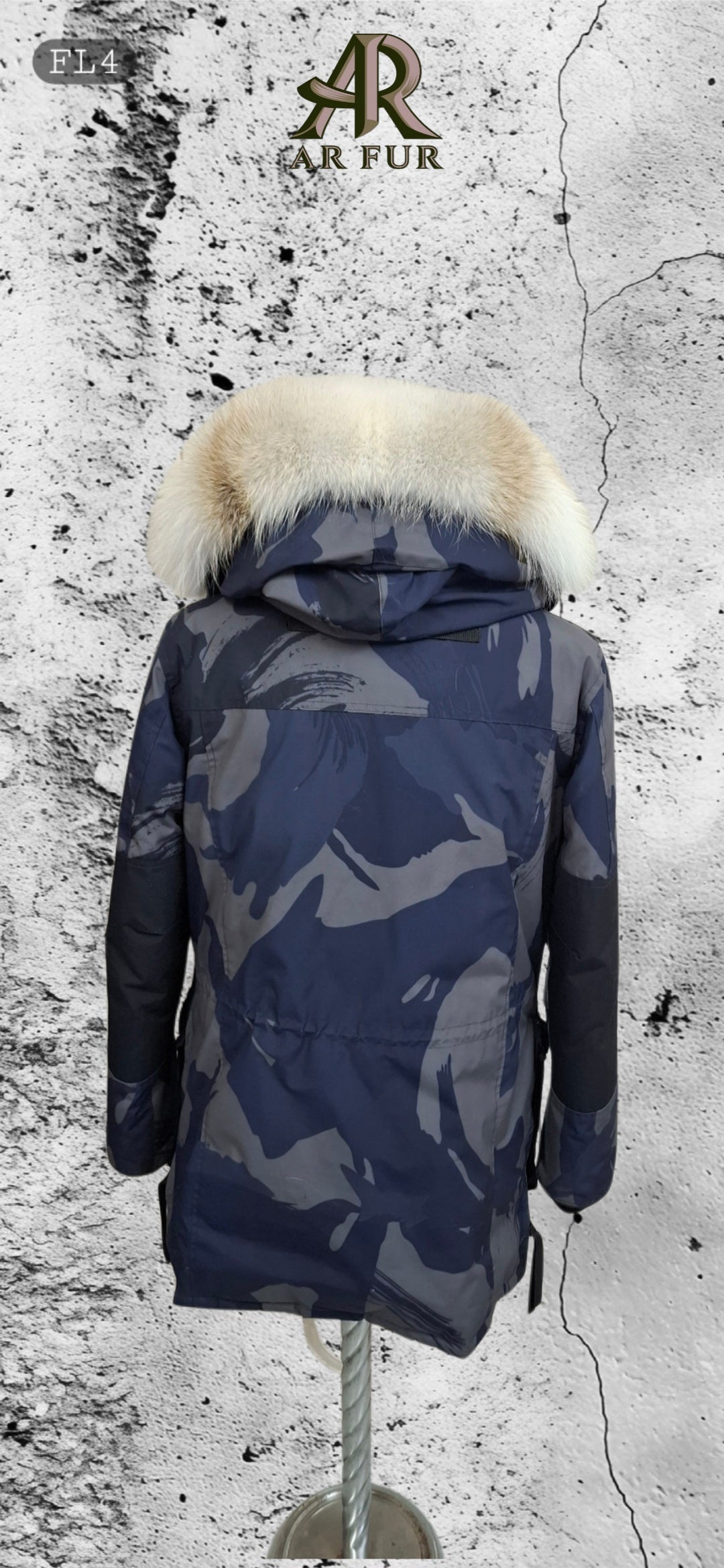 Genuine Artic Fox Fur trim replacement compatible with Canada Goose jacket FL 4