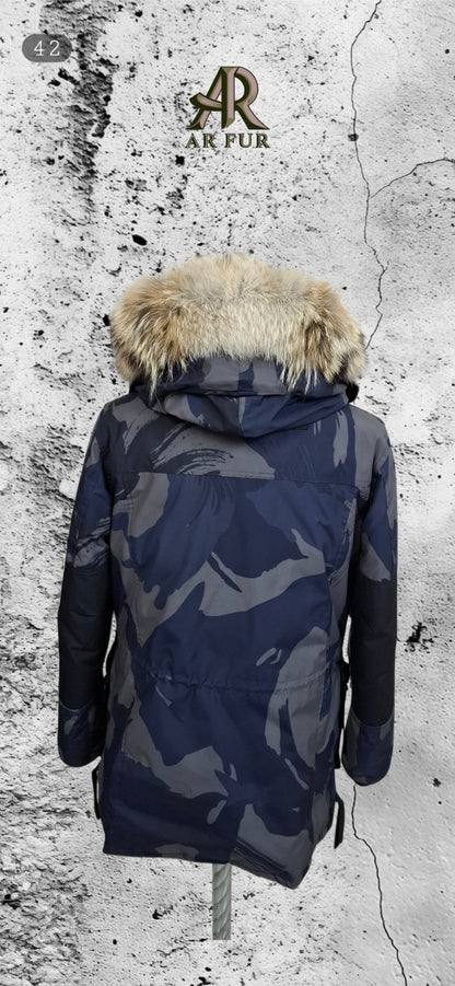 Genuine Coyote fur trim replacement compatible with Canada Goose jacket 42