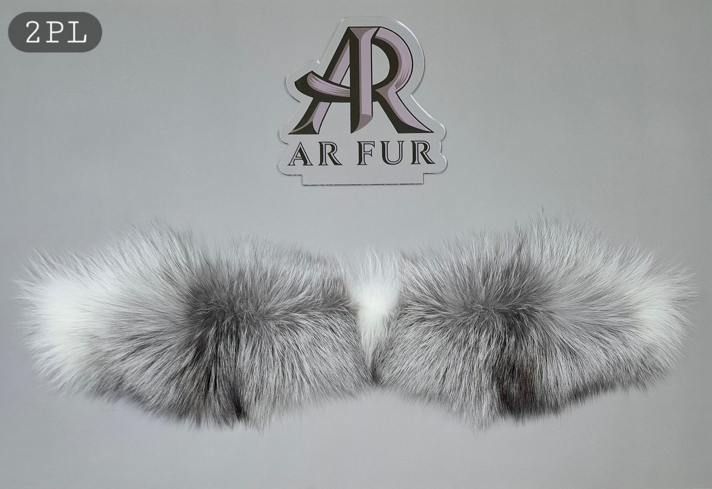 Platinum fox fur trim replacement - compatible with Canada Goose jacket 2PL