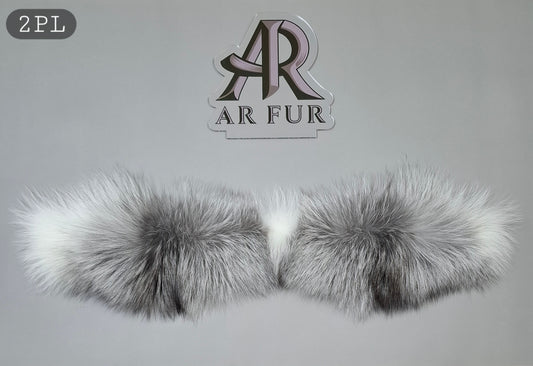 Platinum fox fur trim replacement - compatible with Canada Goose jacket 2PL