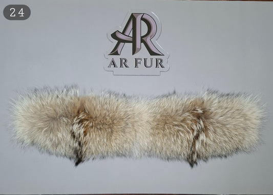 Genuine coyote fur trim replacement - compatible with Canada Goose jacket 24
