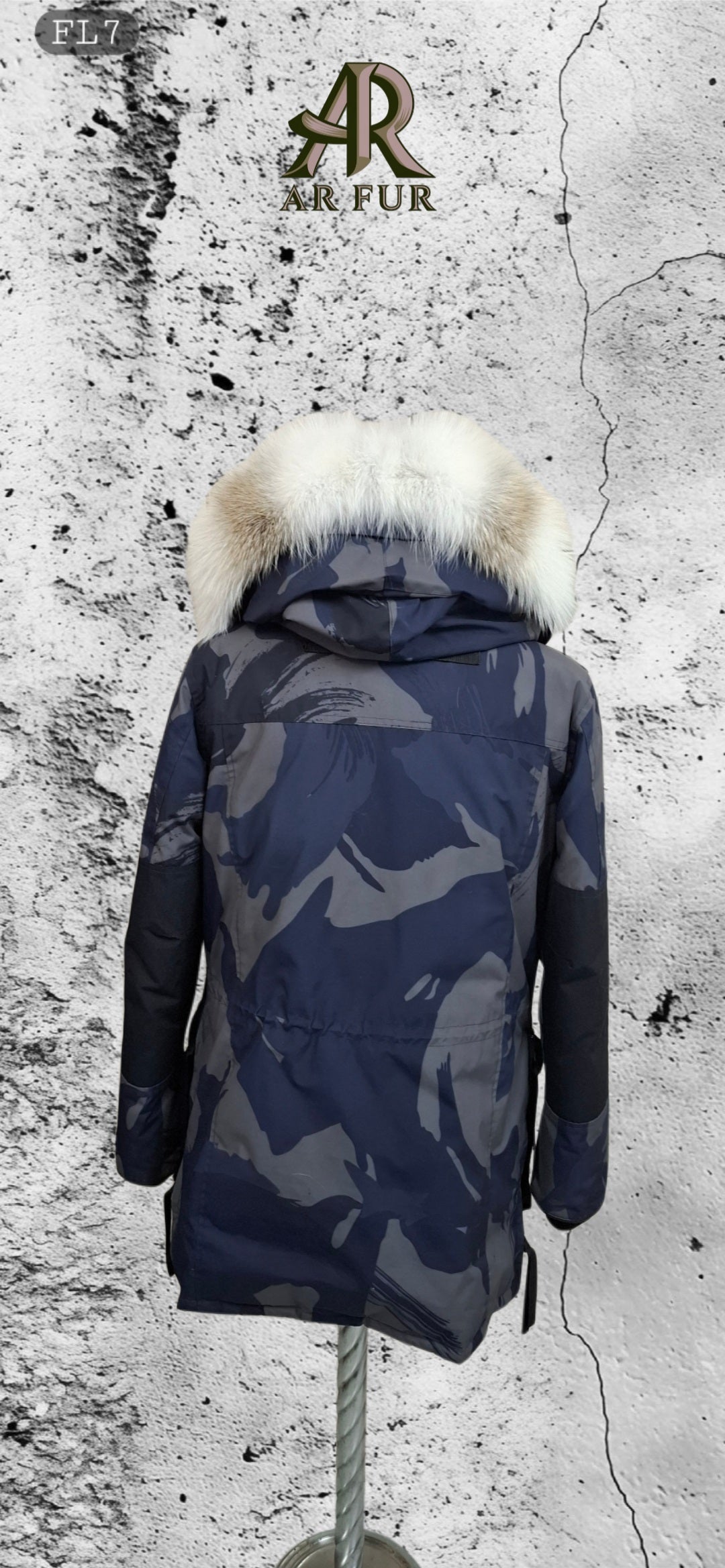 Genuine Artic Fox Fur trim replacement compatible with Canada Goose jacket FL 7