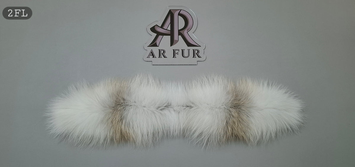 Genuine Artic Fox Fur trim replacement compatible with Canada Goose jacket FL 2