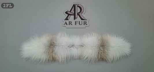 Genuine Artic Fox Fur trim replacement compatible with Canada Goose jacket FL 2