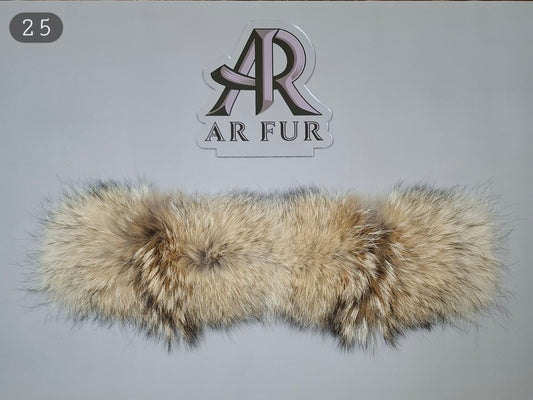 Genuine coyote fur trim replacement - compatible with Canada Goose jacket 25