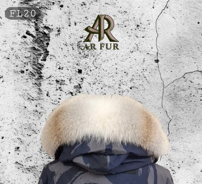 Artic fox trim replacement compatible with Canada Goose jacket FL20