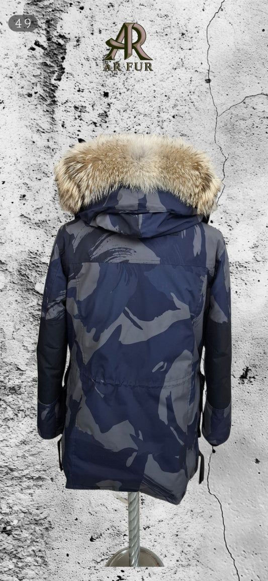 Genuine Coyote fur trim replacement compatible with Canada Goose jacket 49