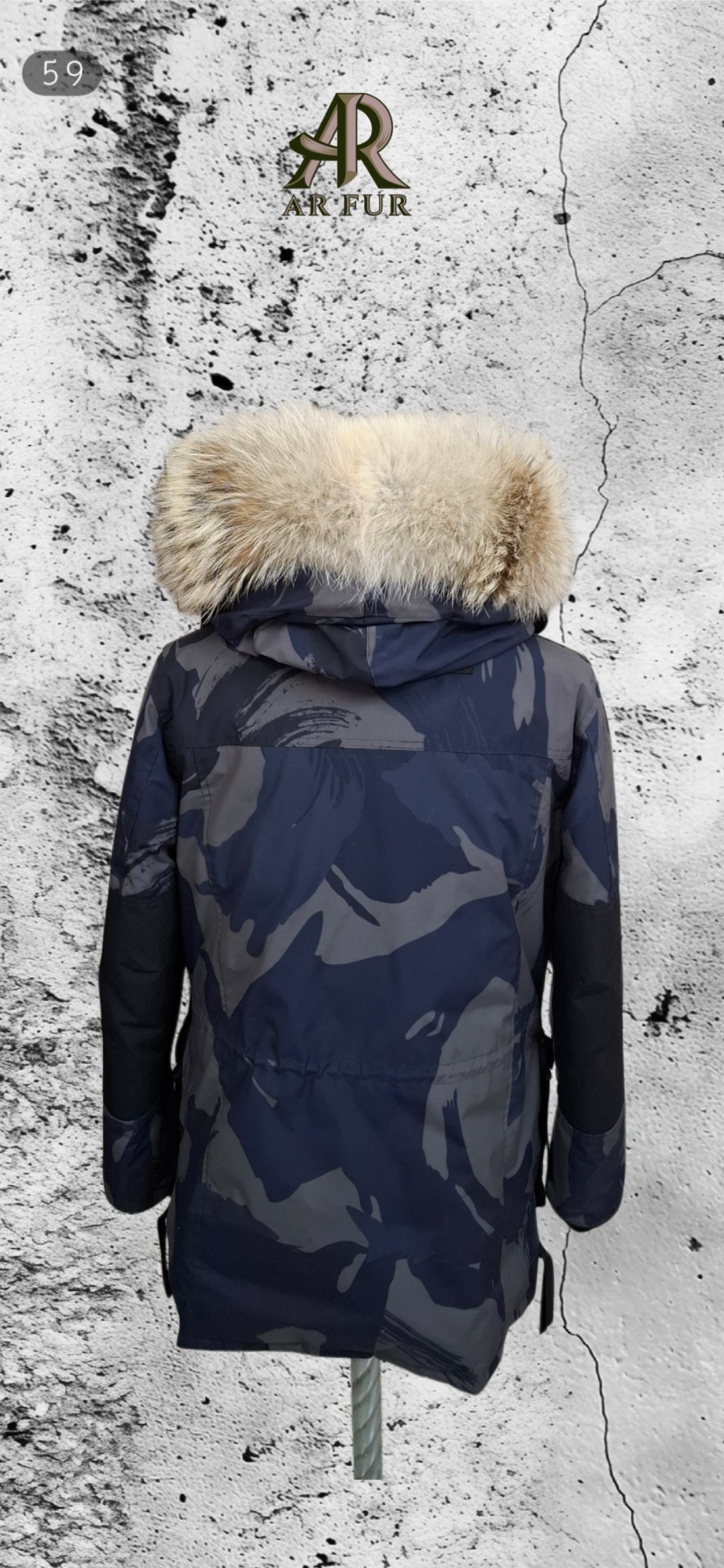 Genuine Coyote fur trim replacement compatible with Canada Goose jacket 59
